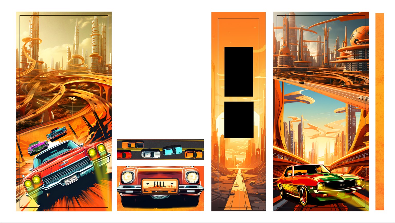 Final artwork layout for the Vending Blue machine wrap