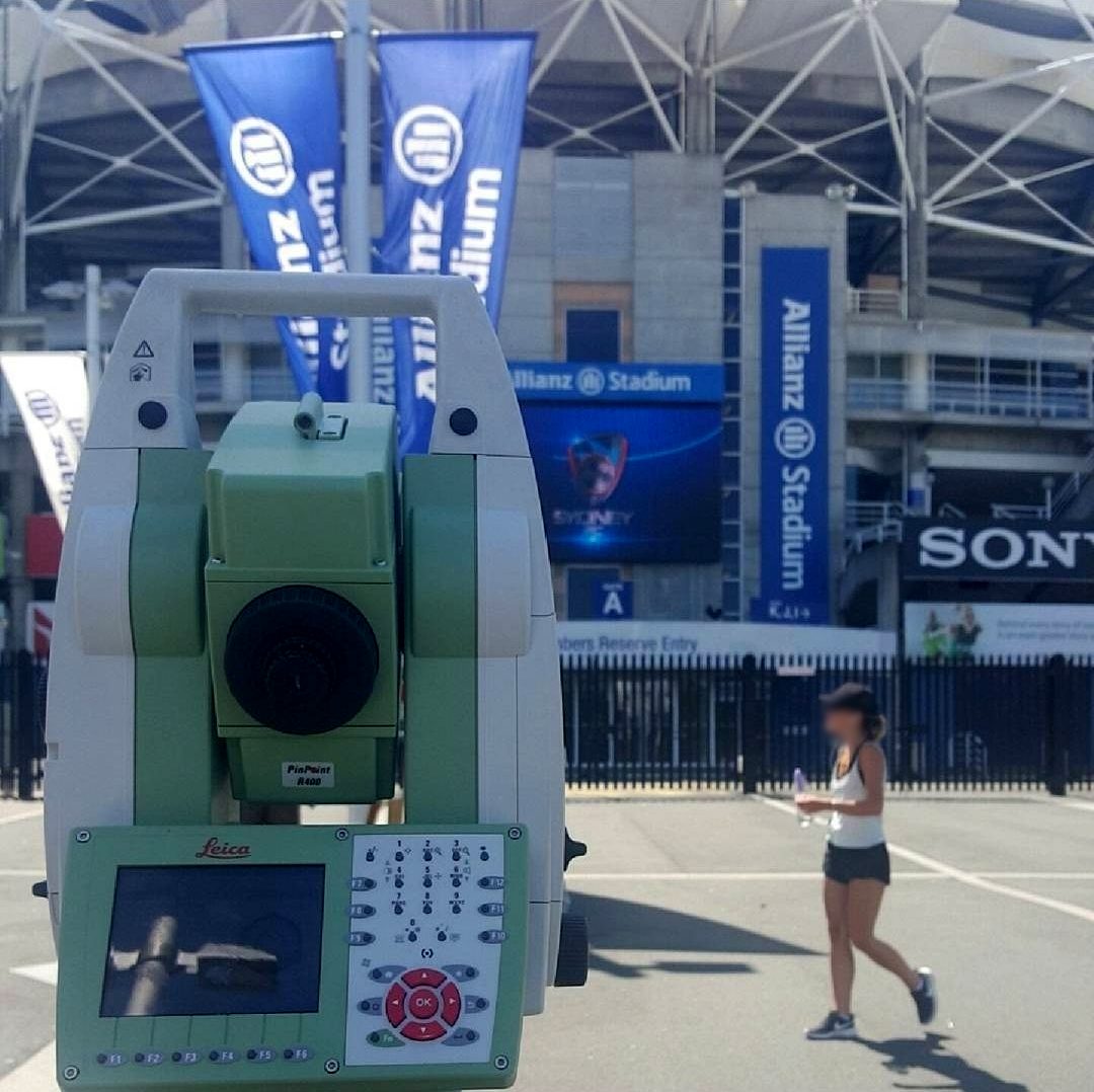 Surveying at Allianz Stadium, Sydney